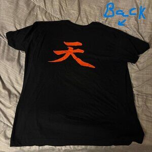 Street Fighter Akuma Raging Demon Symbol Graphic T Shirt Messatsu - Size XL
